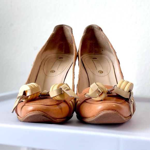 CELINE Vintage Leather Loafer Heels - Picture 3 of 14